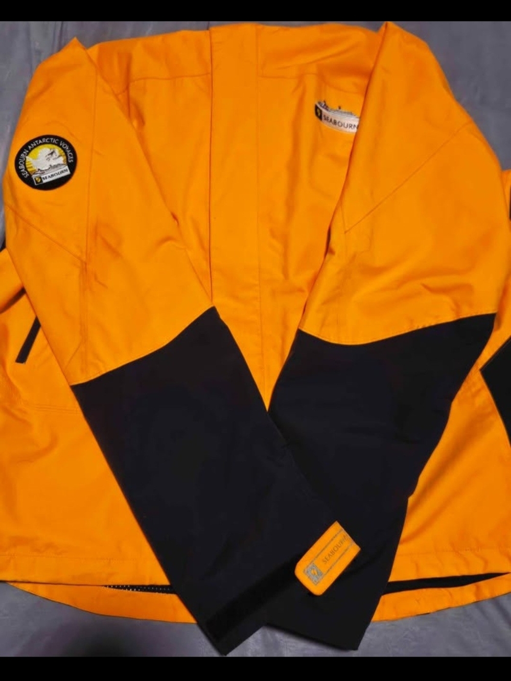 Seabourn Antarctic Voyages Jacket Orange Black